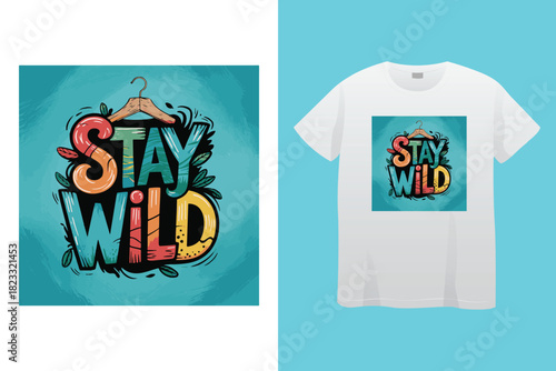 Transparent PNG available
Stay Wild Wander Often Compass T Shirt Design typography