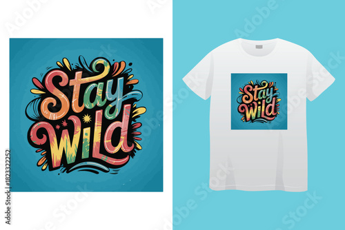 Transparent PNG available
Stay Wild Wander Often Compass T Shirt Design typography