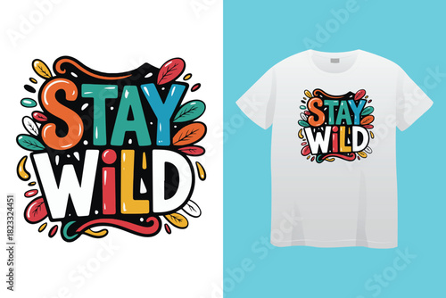 Transparent PNG available
Stay Wild Wander Often Compass T Shirt Design typography