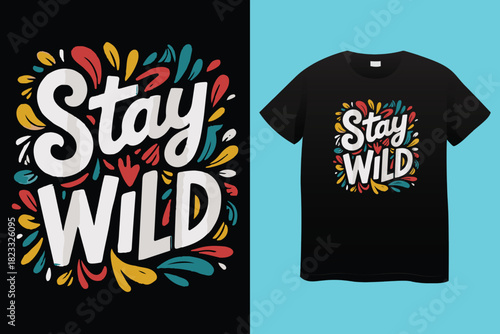 Transparent PNG available
Stay Wild Wander Often Compass T Shirt Design typography