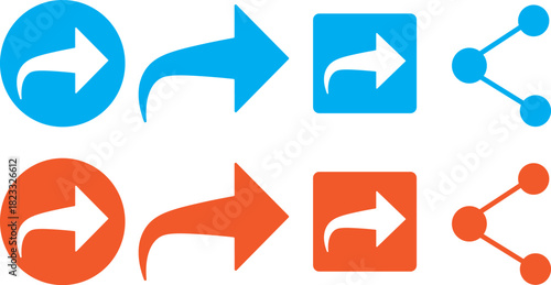 Share arrow link connection icon symbol, share, message, Social media button. Follow, heart, comment, share link, Love, speech bubble, Share, save, like and comment icon,
