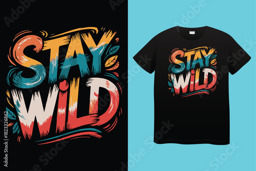 Transparent PNG available
Stay Wild Wander Often Compass T Shirt Design typography