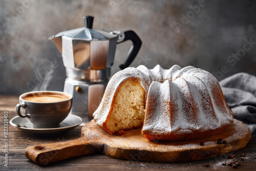 Bundt Cake with Coffee – AI Generative