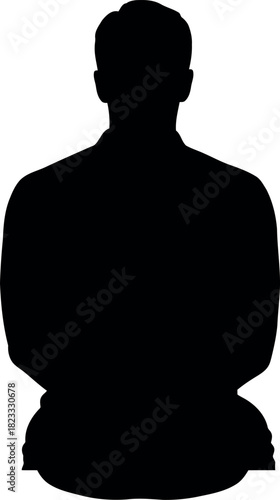 Generic male silhouette, representing anonymity and identity