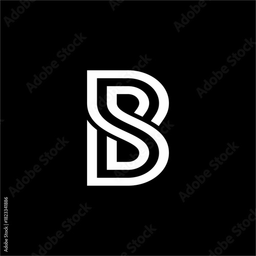 Bold, abstract monogram where the 