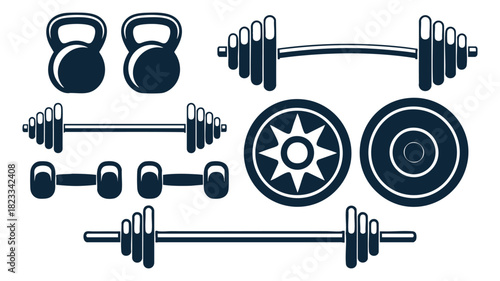Strength training equipment set