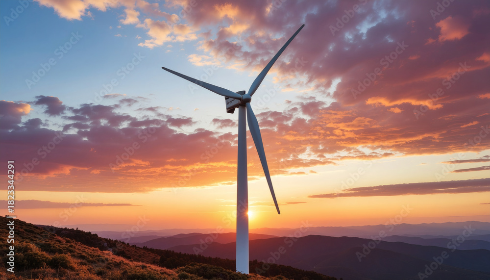 Obraz premium Wind Energy at Dusk