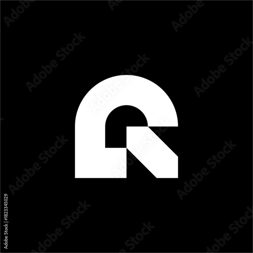 An abstract, sophisticated "R" logo designed with large, impactful components that communicate scale and reliability.