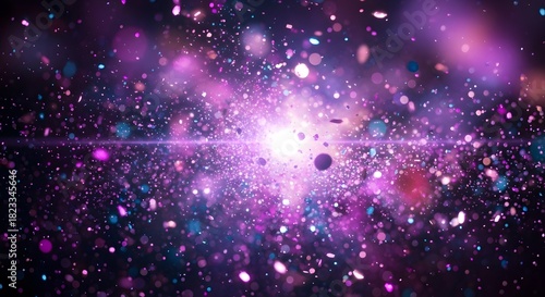 Vibrant cosmic explosion of light and color in a distant galaxy