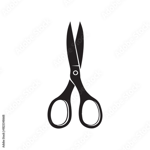 scissors isolated on white background eps