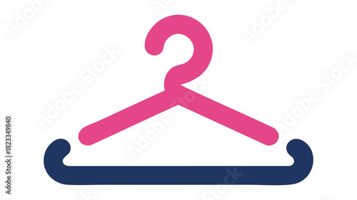 Fashion clothes hanger graphic