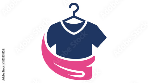 Fresh shirt on hanger logo art