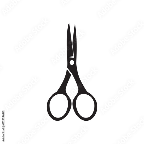 scissors isolated on white background silhouette 
