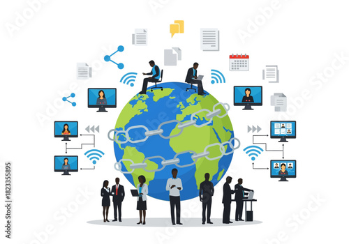 Global Network Seamless Communication and Collaboration Worldwide