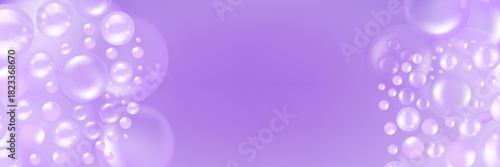 Hyaluronic acid and Niacinamide hair and skin solutions ad, purple collagen serum drop with cosmetic advertising background, ready to use, illustration vector.