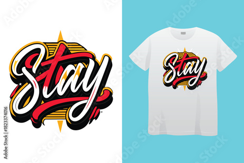 Motivational t shirt design always never give up stay strong silhouette