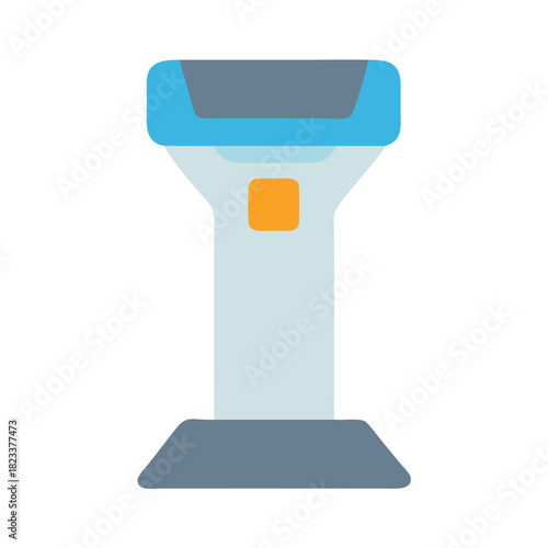 Stylized Point of Sale terminal graphic illustration on black