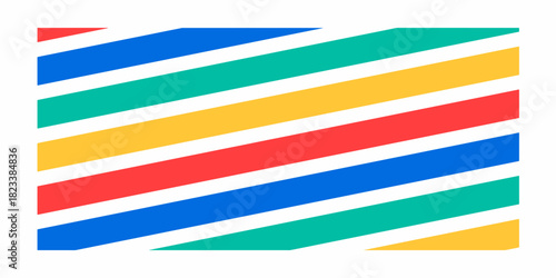 a vibrant abstract background with bold, colorful diagonal stripes in blue, green, orange, and red, creating a dynamic and energetic pattern.
