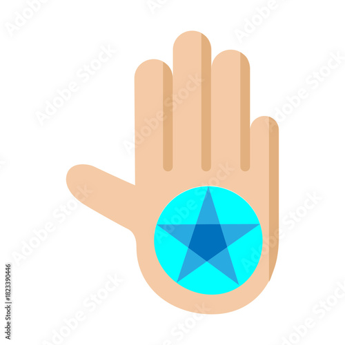 Fortune Teller Vector Flat Icon Design