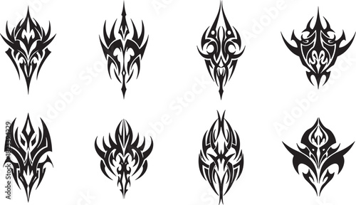 Unleash Your Creativity Set of Tribal Art Inspired Decorative Ornaments