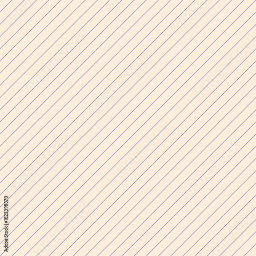 Elegant soft periwinkle diagonal stripe seamless pattern on a light cream backdrop, perfect for contemporary branding, packaging, and interior design projects.