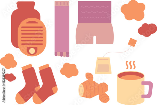 温活アイテムのセット Items to warm up