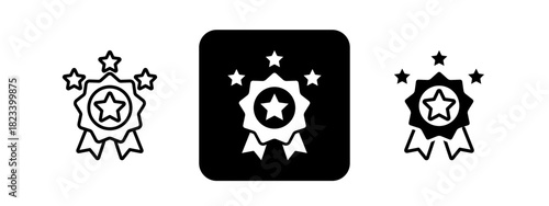 Premium Quality  Solid color and black line drawing vector illustration set