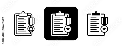 Elite  Solid color and black line drawing vector illustration set