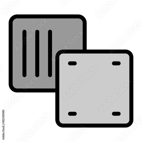 Metal Sheet Filled Icon Design