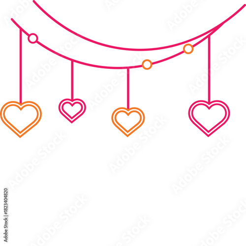 Mother's Day Neon Heart Decoration