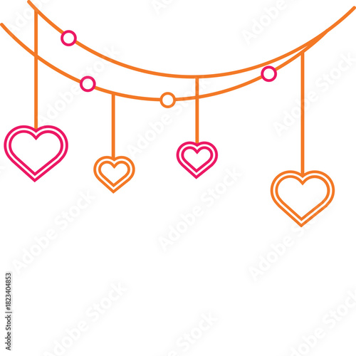 Mother's Day Neon Heart Decoration