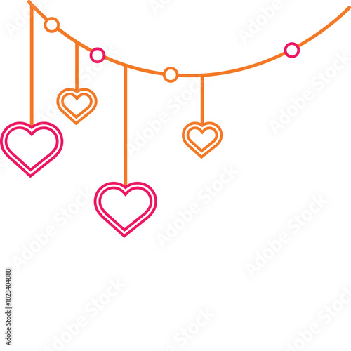 Mother's Day Neon Heart Decoration