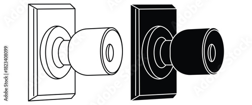 Modern Wooden and Metal Door Handle Collection – Elegant Interior Hardware, Keyhole Silhouettes, and Minimal Home Décor Design