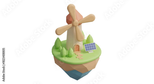 Colorful Easter eggs in a wooden basket with household cleaning equipment nearby