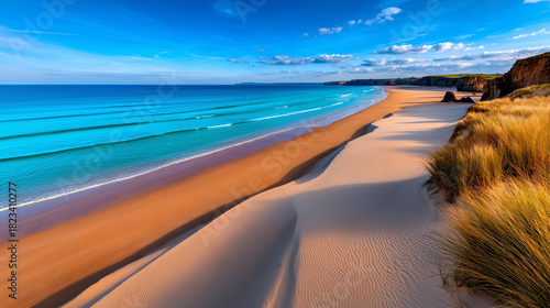 Sunset Beach Panorama with ...