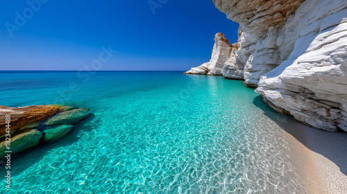 Mediterranean Beach Cove in...