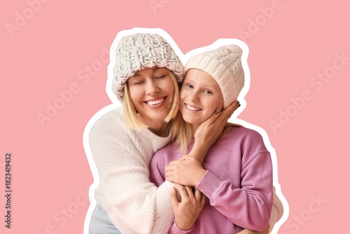 Beautiful woman with her cu...