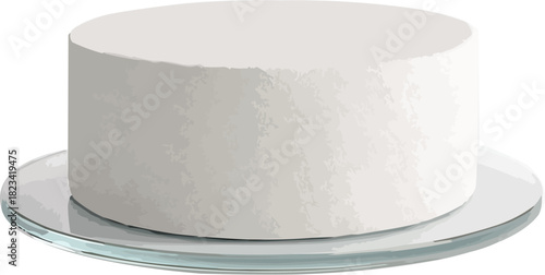 Cylindrical Matte Podium