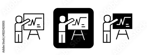 Pitching  Solid color and black line drawing vector illustration set