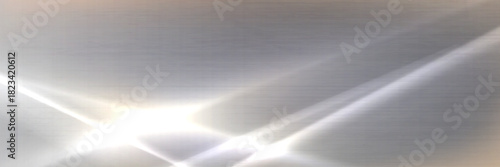 Mirror silver background with glossy metal effect and chrome gradient. Elegant glass surface with realistic light reflection and smooth steel texture. Premium shiny foil bg with subtle metallic sheen