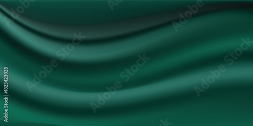 Dark green studio space. Abstract Limbo background. eps10