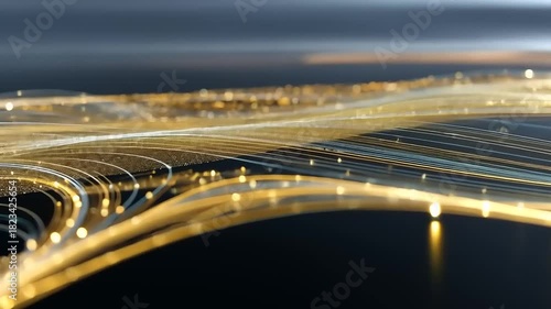 Abstract Data Stream Visualization - A Network of Light and Information.