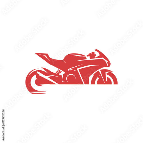 Minimal Sport Motorcycle Icon Template