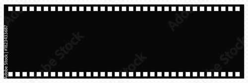 film strip icon Grunge 35mm film strip vector with blank frames, perfect for vintage cinema photography and movie reel illustration. seamless vintage filmstrip roll frame. Video or movie filmstrip ove