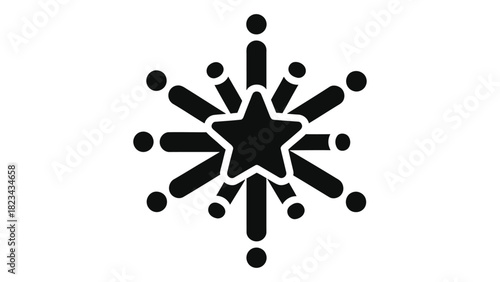 Celebration starburst icon symbolizing success, special events, achievements, promotions, and positive recognition