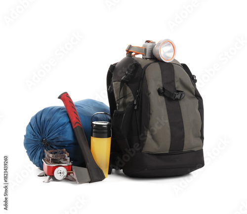 Set of camping equipment wi...