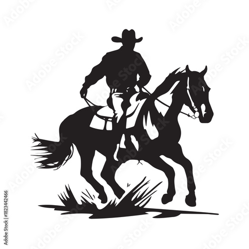 horse rider silhouette