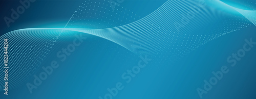 Abstract dark blue color. Futuristic technology background. Dynamic line wave big data particle flow. Suit for banner, poster, cover, brochure, flyer, website