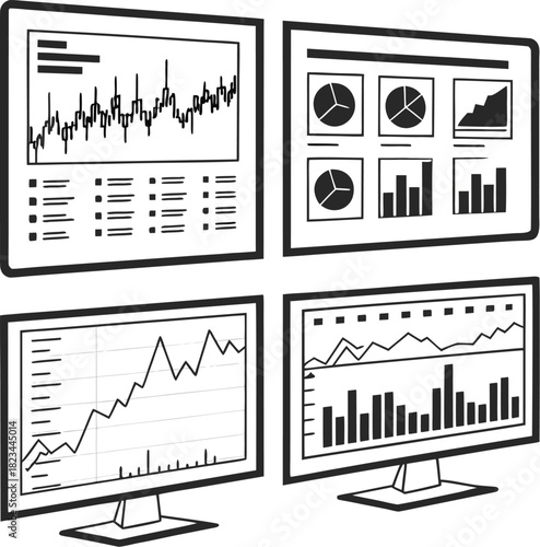 set of business graphs