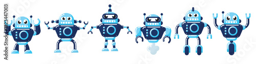ai robot vector 